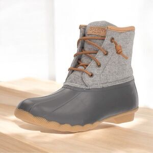 Sperry Womens Saltwater Emboss Wool Boots Sz 11